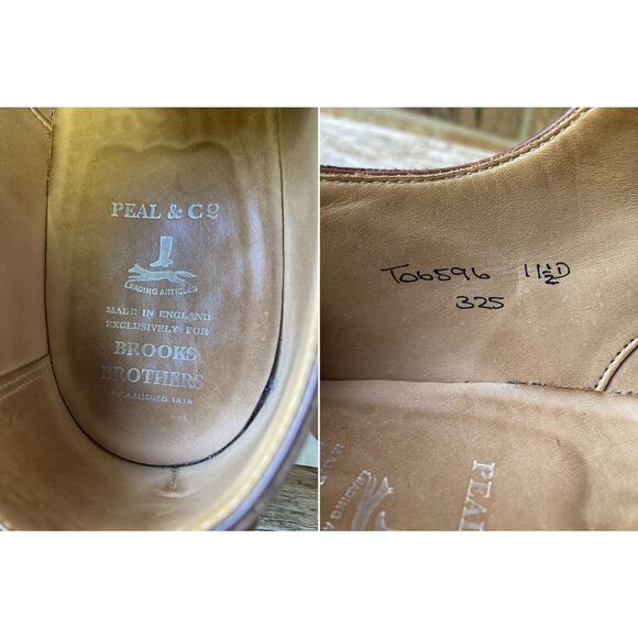 11.5 D Crocket & Jones Brooks Brothers Leather Oxford Dress Shoes Made in UK main image 4